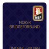 NBF kort, blå - pakke med 12 stokker