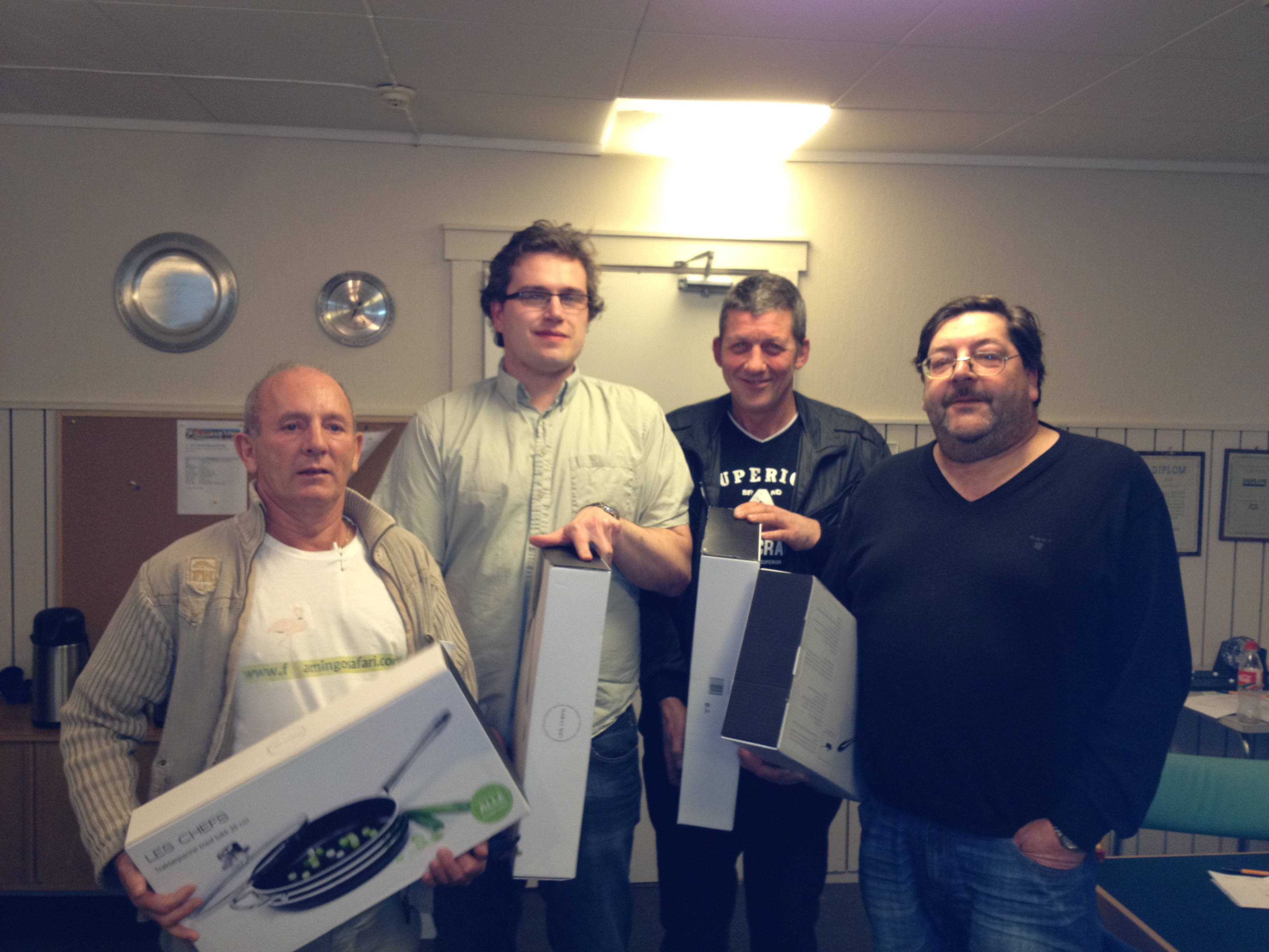 2. plass, BK Grand, Midtlid, fra venstre; Rune Skodje, Kay Robert Brastad, Alf Inge Tafjord og Kristen Midtlid